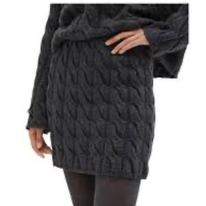 NWT Theory Mini‎ Cable Knit Wool Cashmere Skirt MSRP:$325